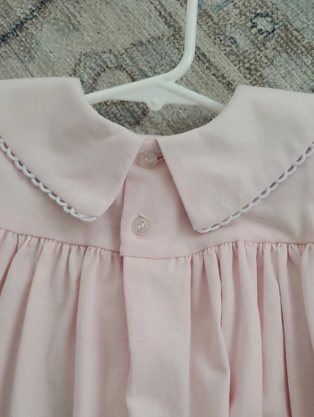 NWT The Bailey Boys Light Pink Long Sleeve Classic Collared Dress Sz24m
